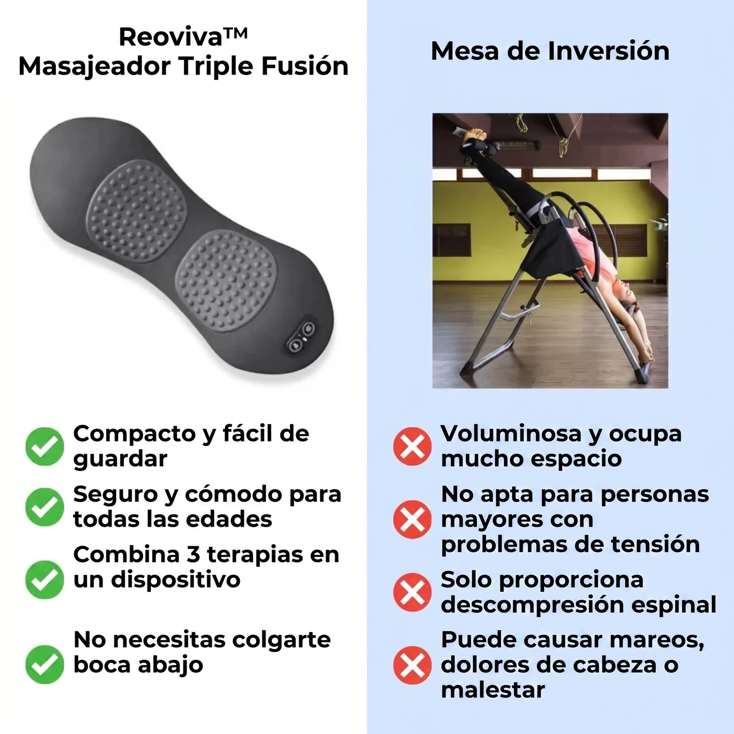 Reoviva™ – Masajeador Triple Fusión