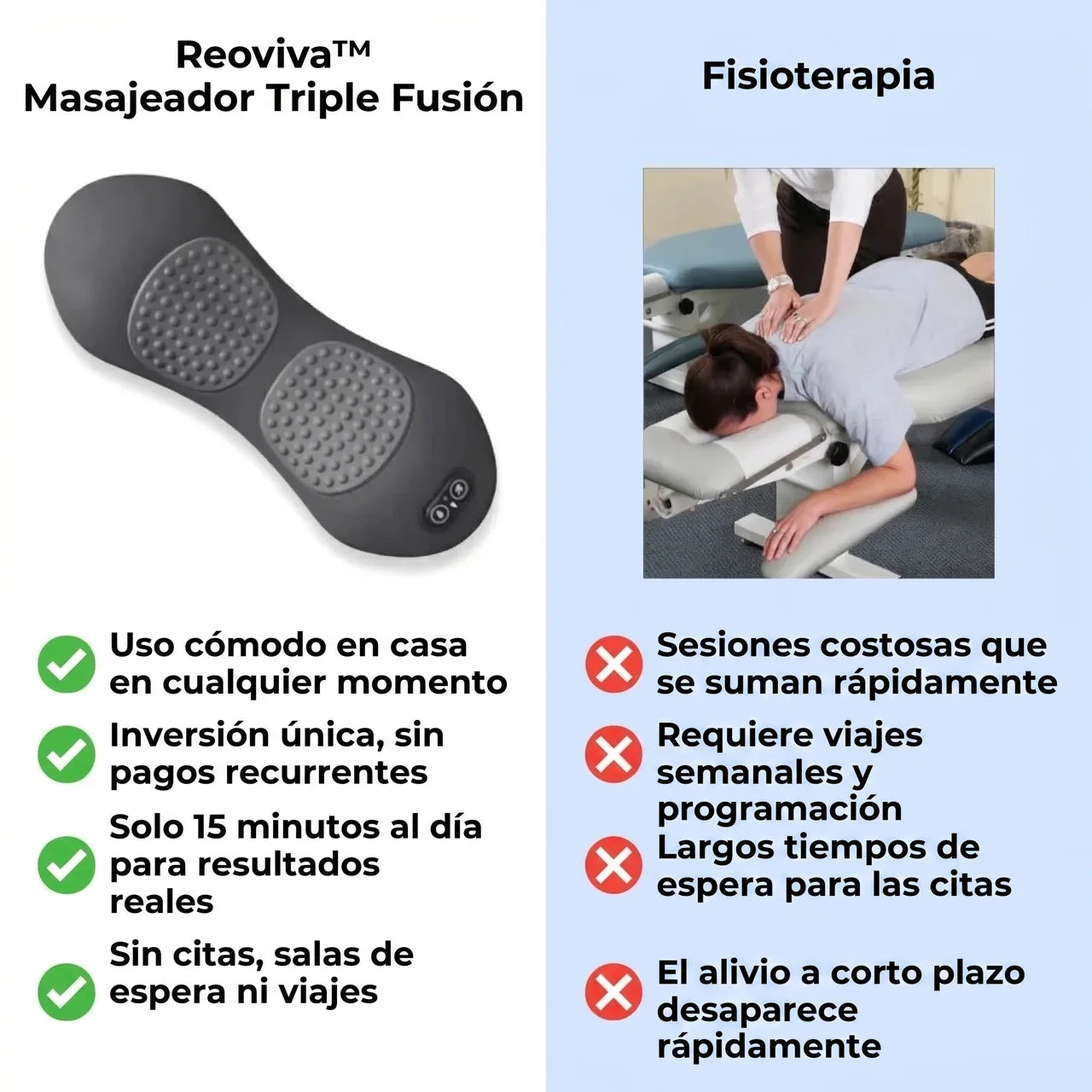 Reoviva™ – Masajeador Triple Fusión