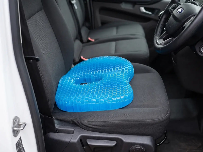 Reoviva cushion on a van driver's seat